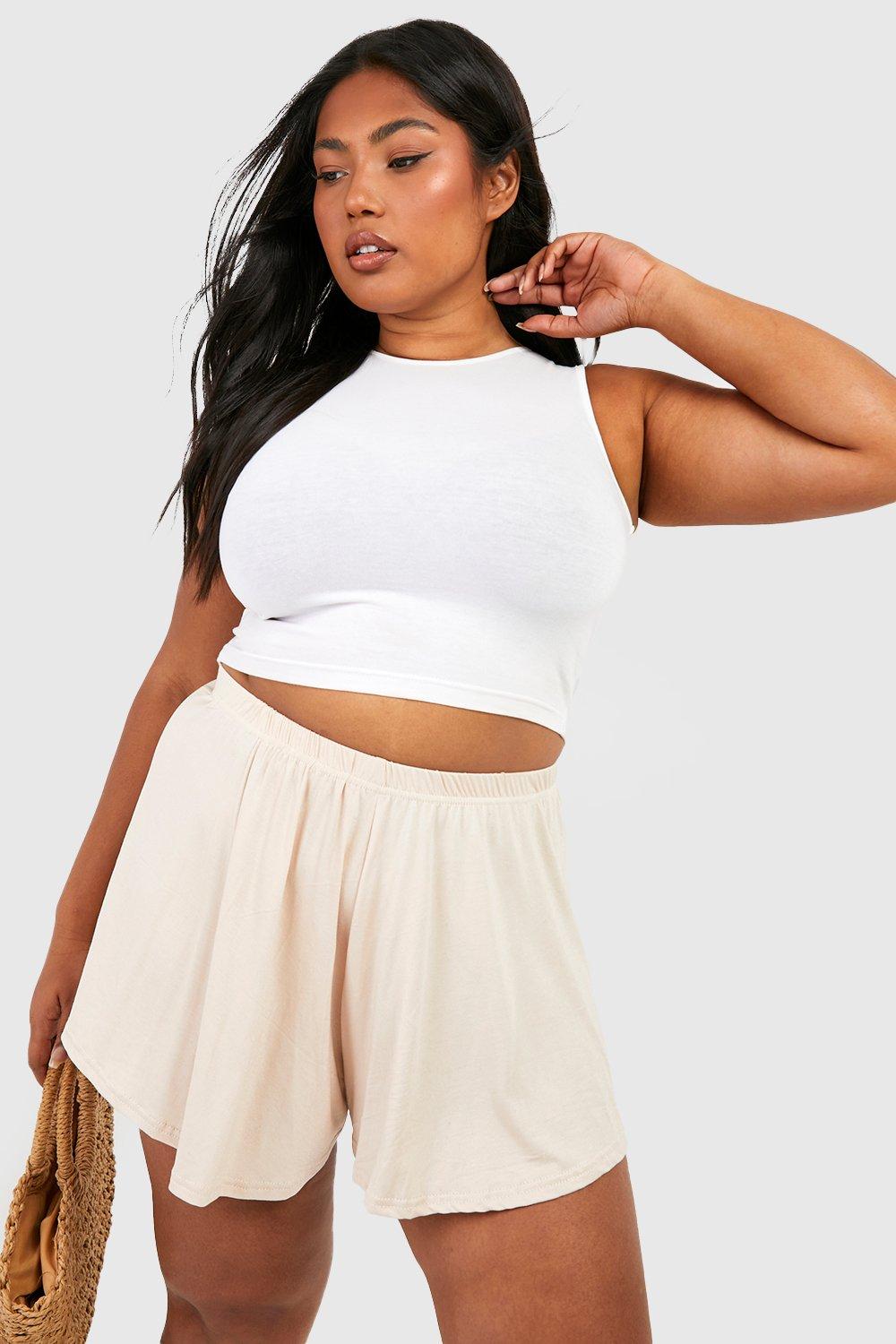 Plus Jersey Flippy Shorts