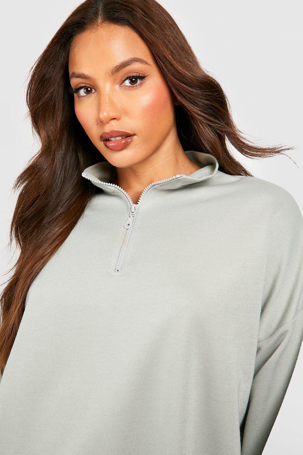 Hollister boyfriend hotsell half zip sweater