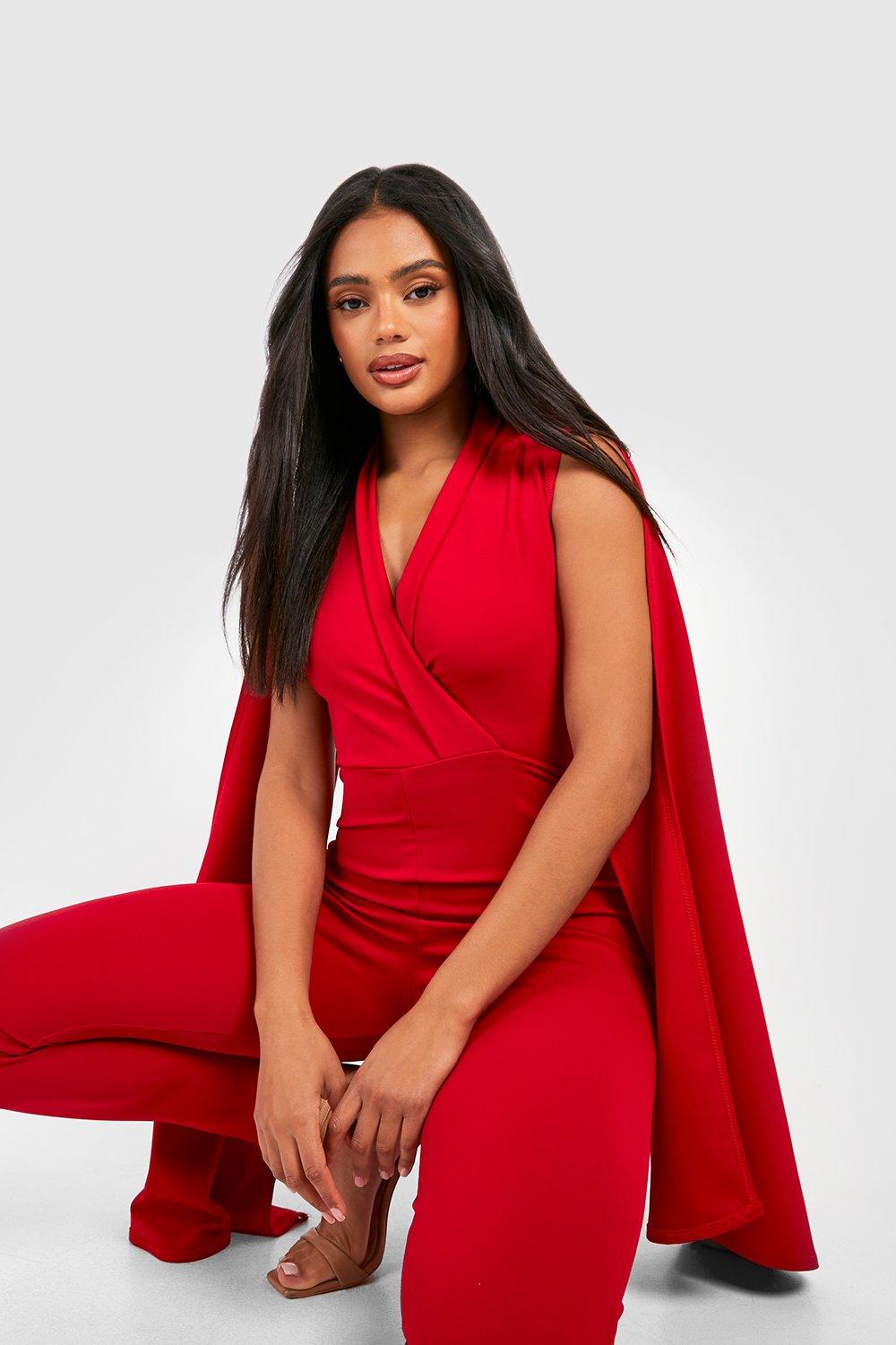 Tailored store cape jumpsuit