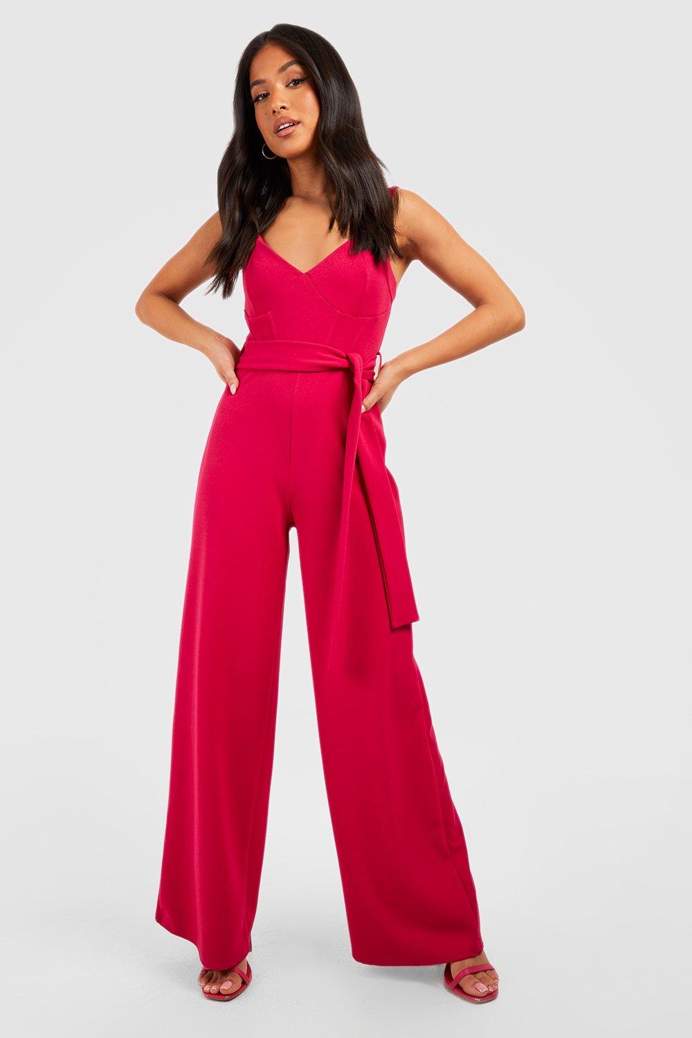 Belted flowy jumpsuit, Icône, Women's Jumpsuits