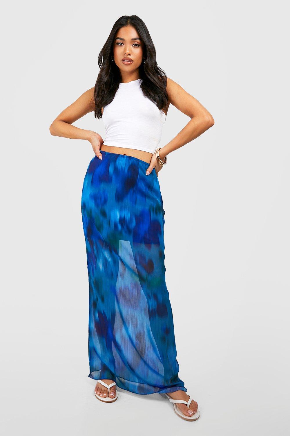 Petite floral maxi on sale skirt