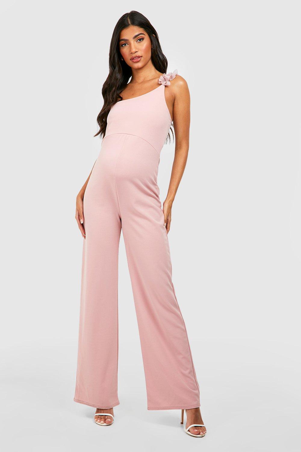 Pink jumpsuit hot sale boohoo