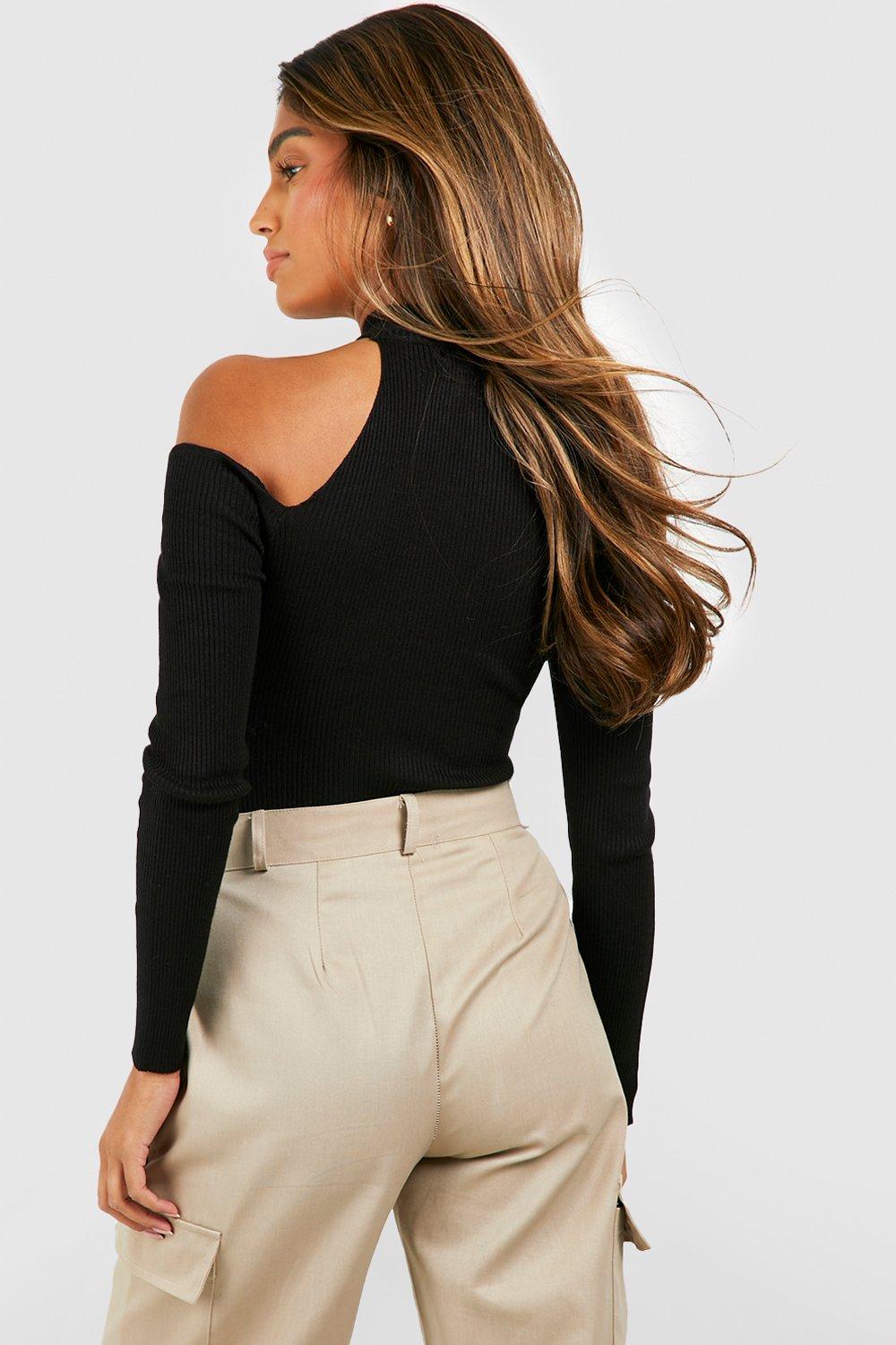 Black choker sweater store