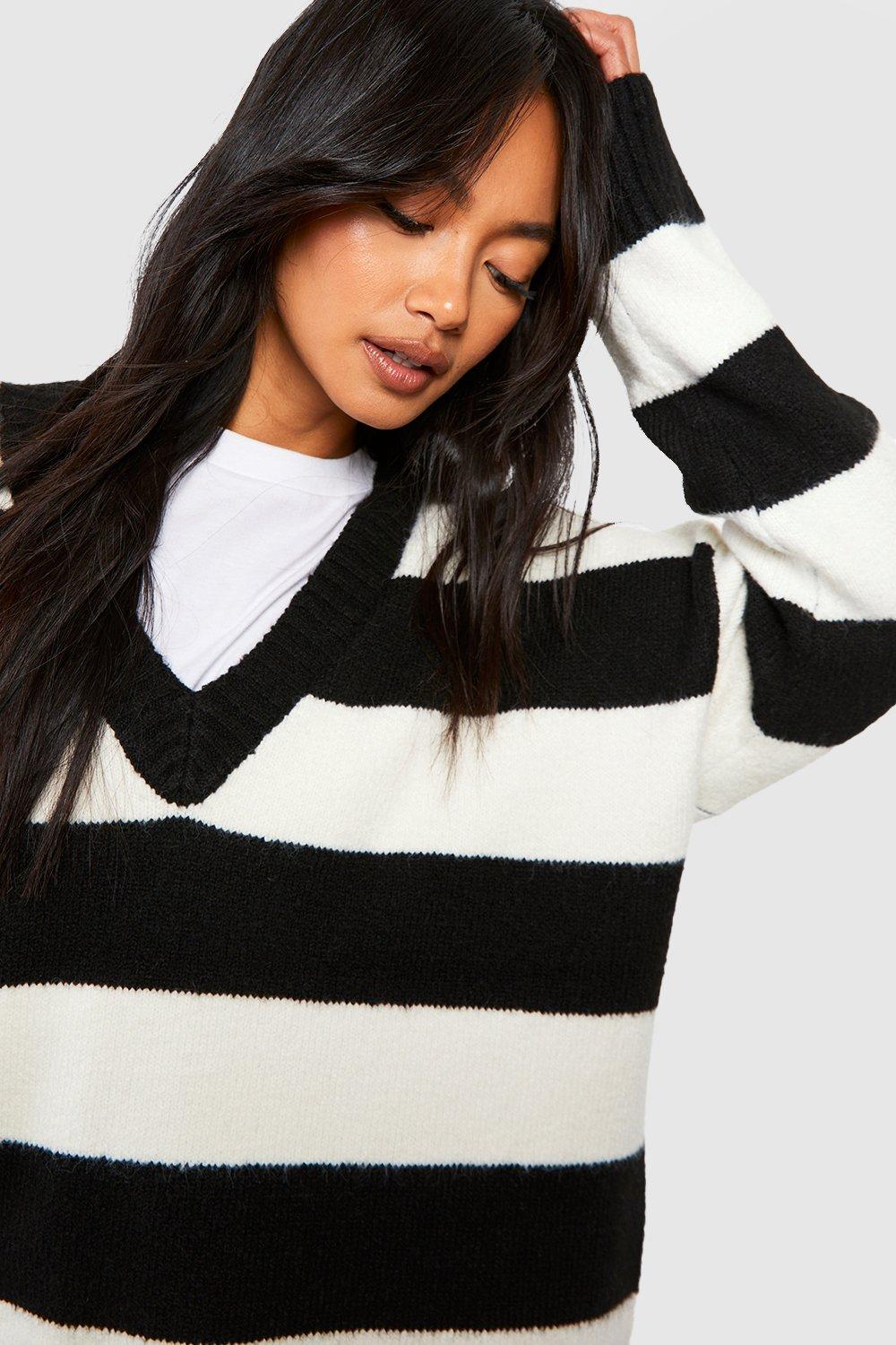 Soft Knit Loose Stripe Jumper