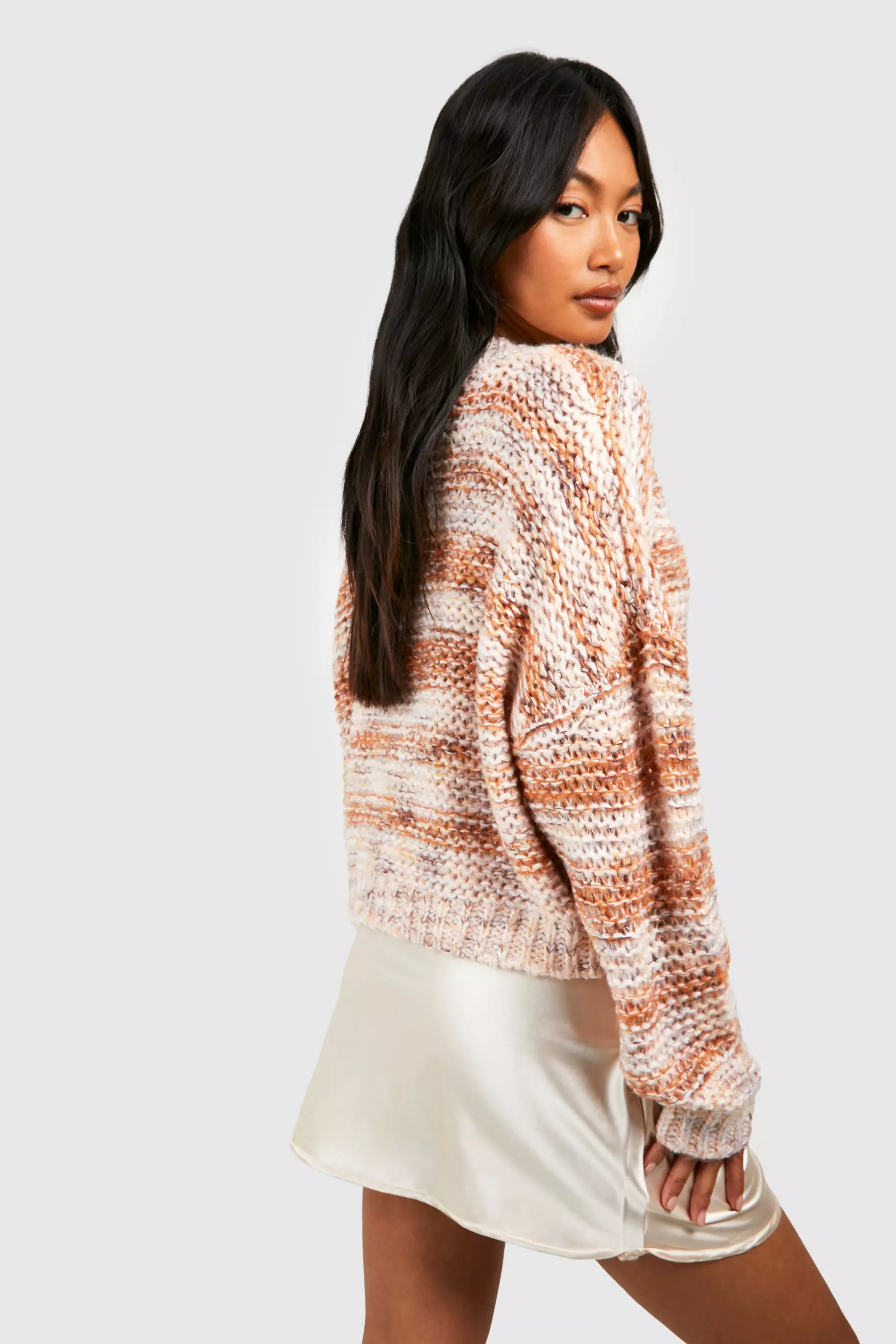 Rust Marl Ombre Jumper alternative image
