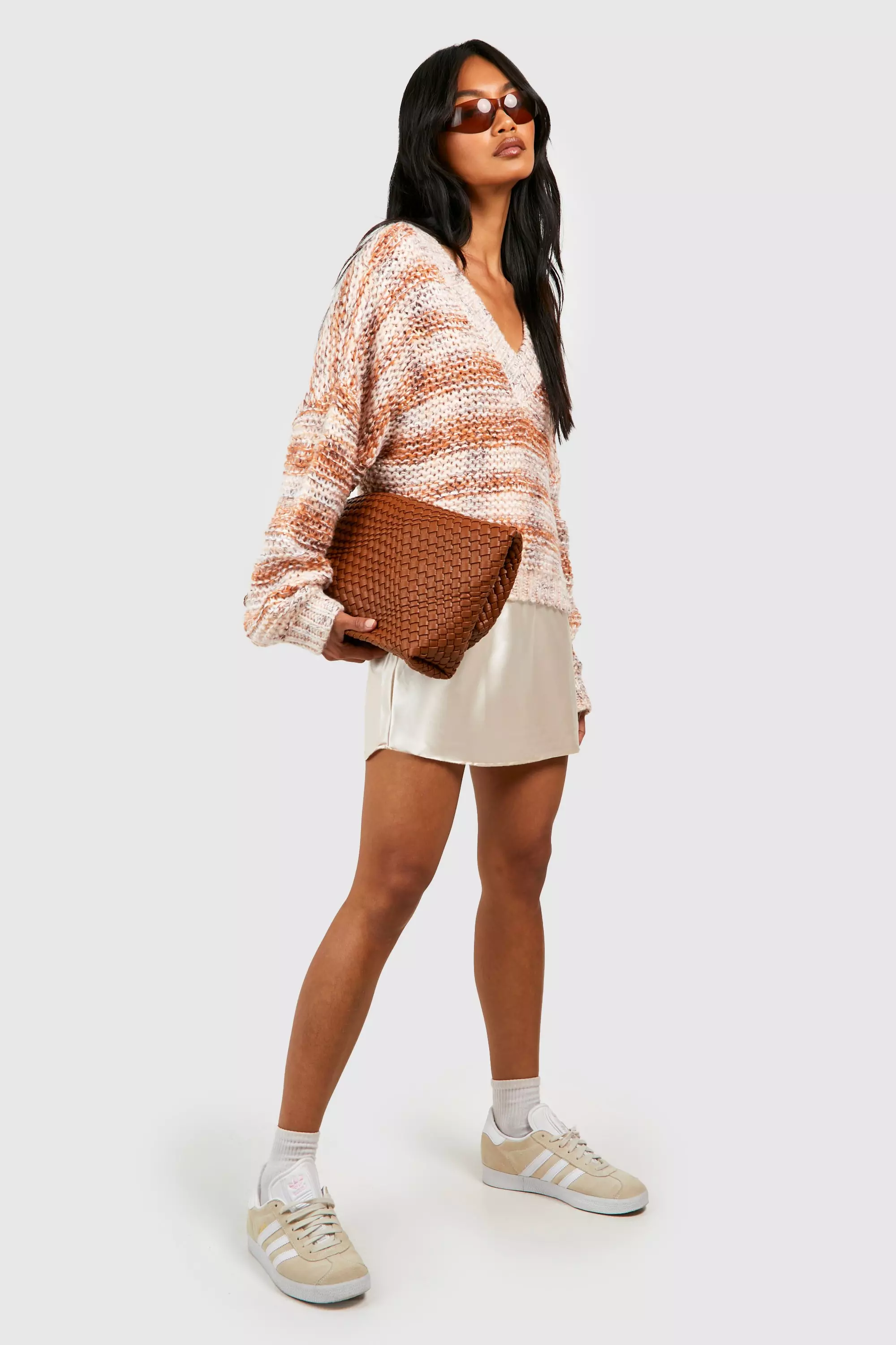 Rust Marl Ombre Jumper alternative image
