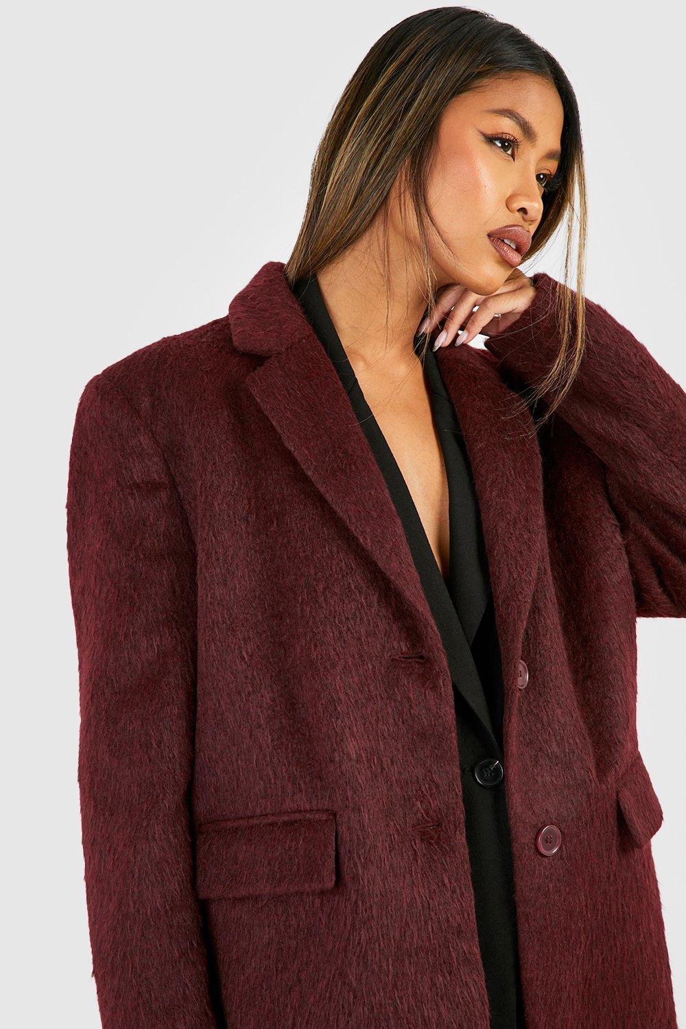 Burgundy wool blazer best sale