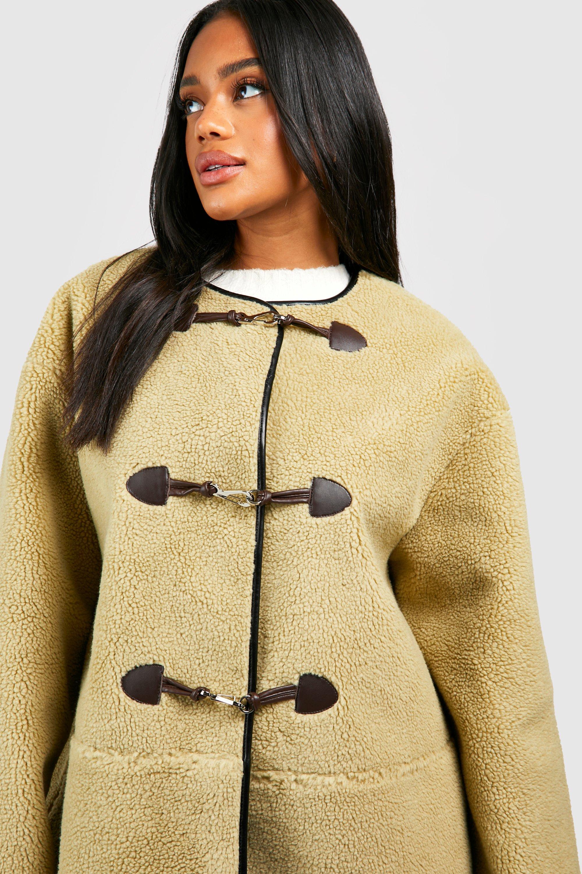 Khaki jacket outlet boohoo