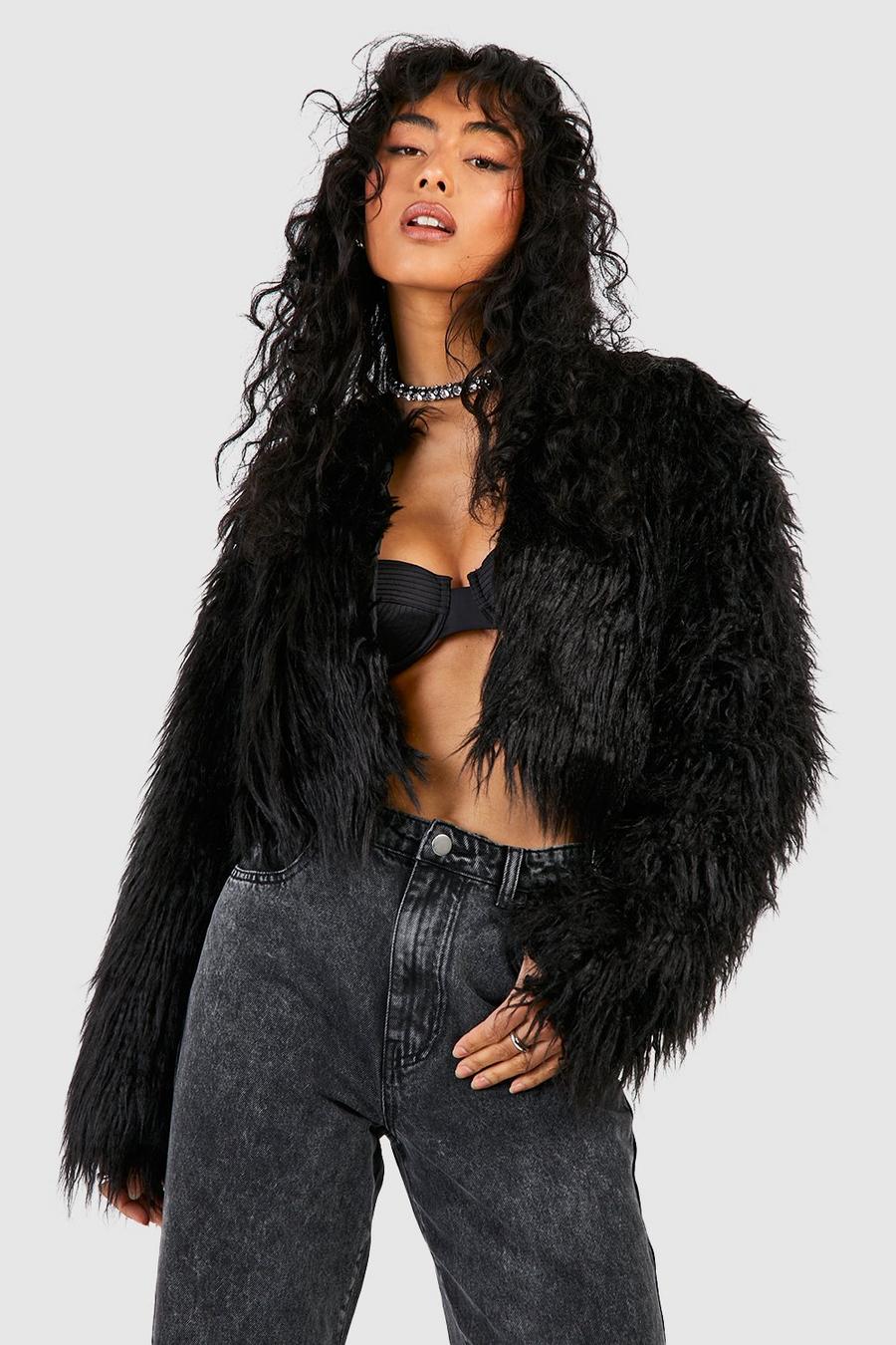 Women's Faux Fur Cropped Jacket | Boohoo UK