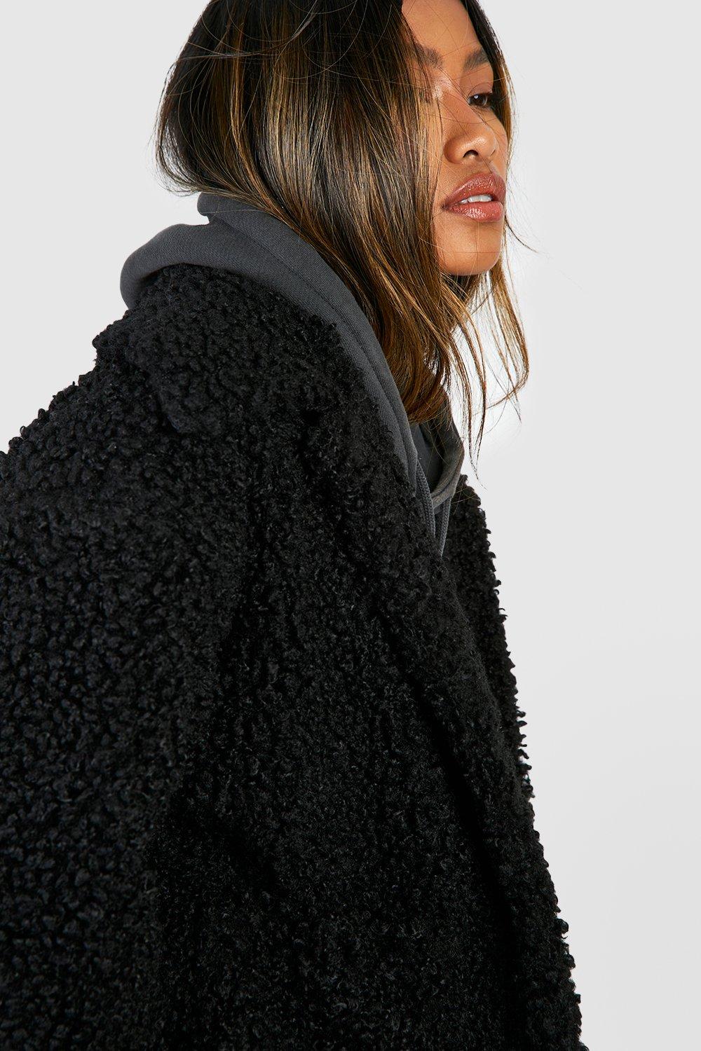 Boohoo teddy bear outlet coat