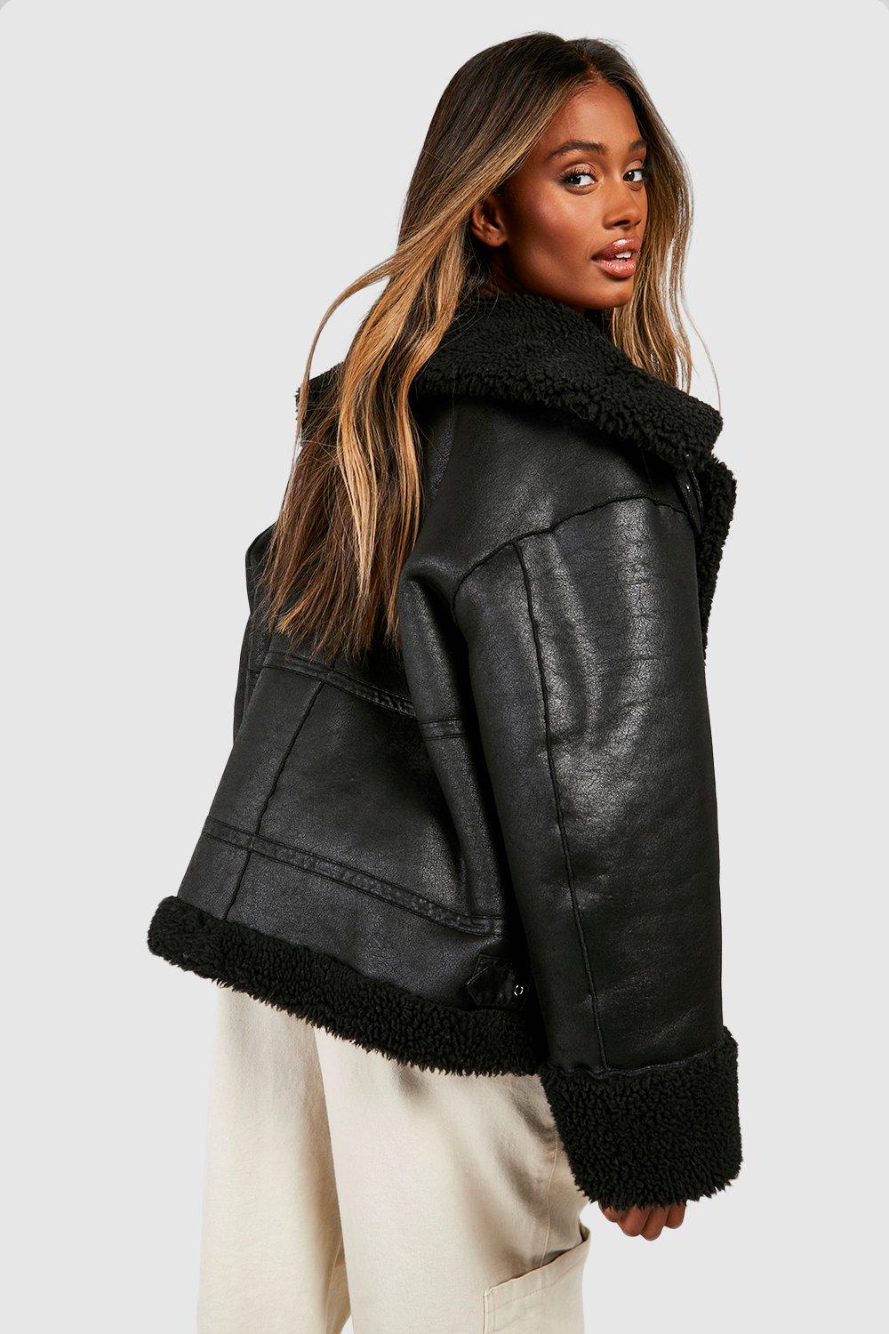 Aviator 2025 jacket boohoo