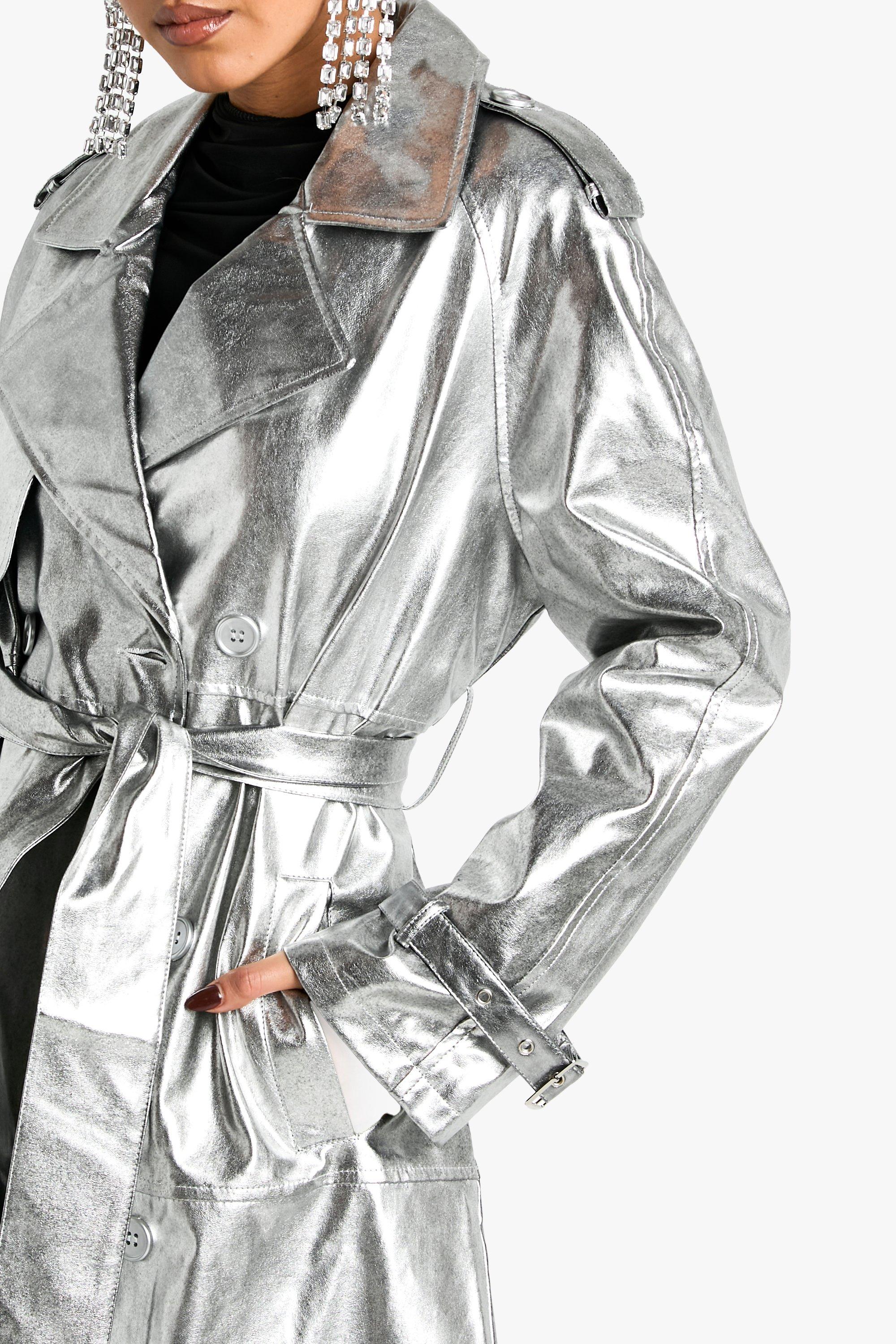 Silver sale raincoat womens