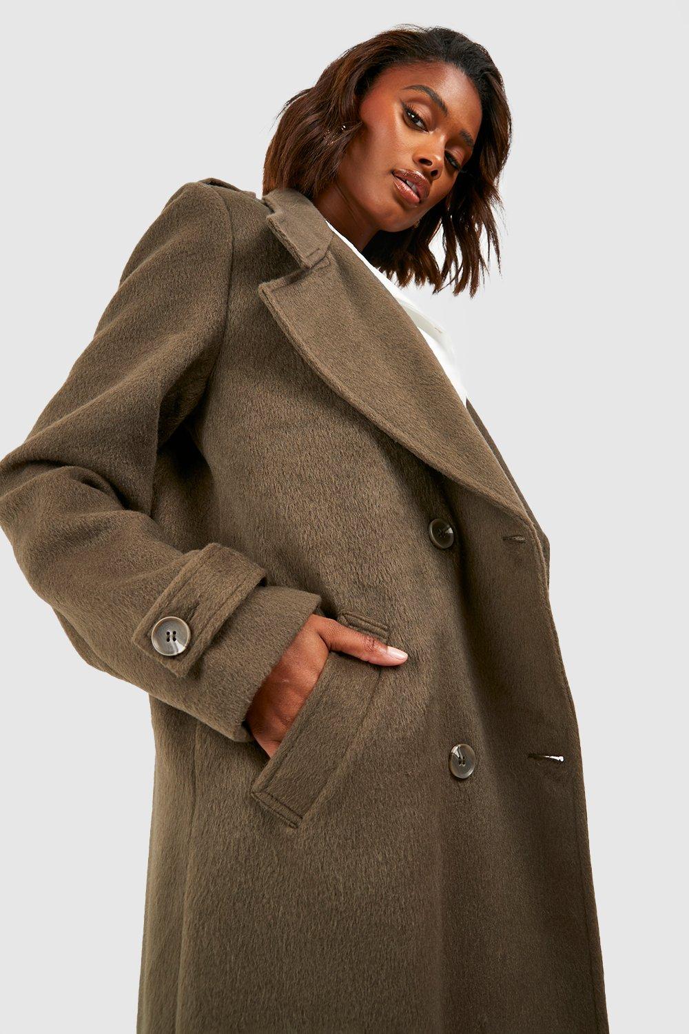 Olive double sale breasted coat