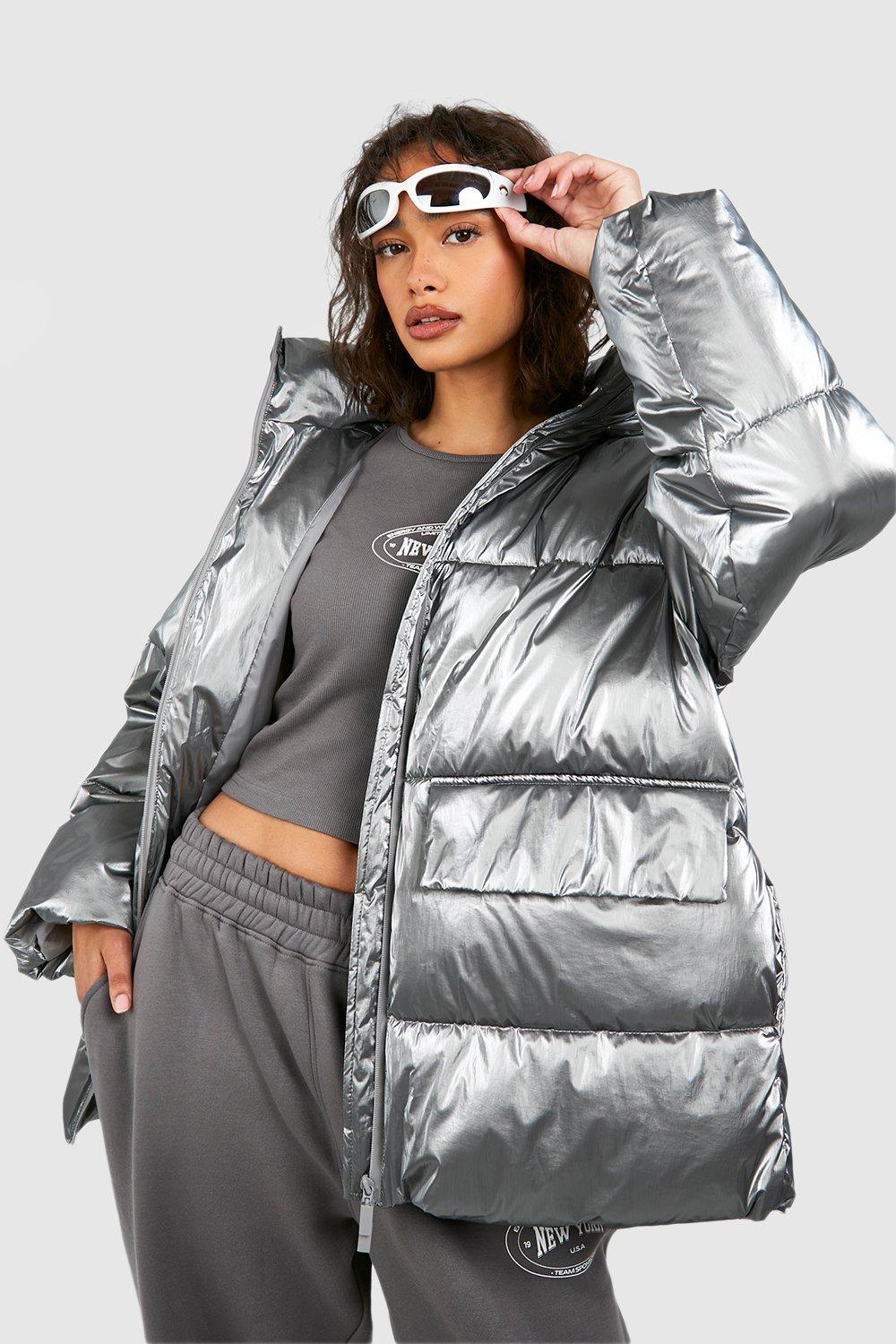 Boohoo silver clearance jacket