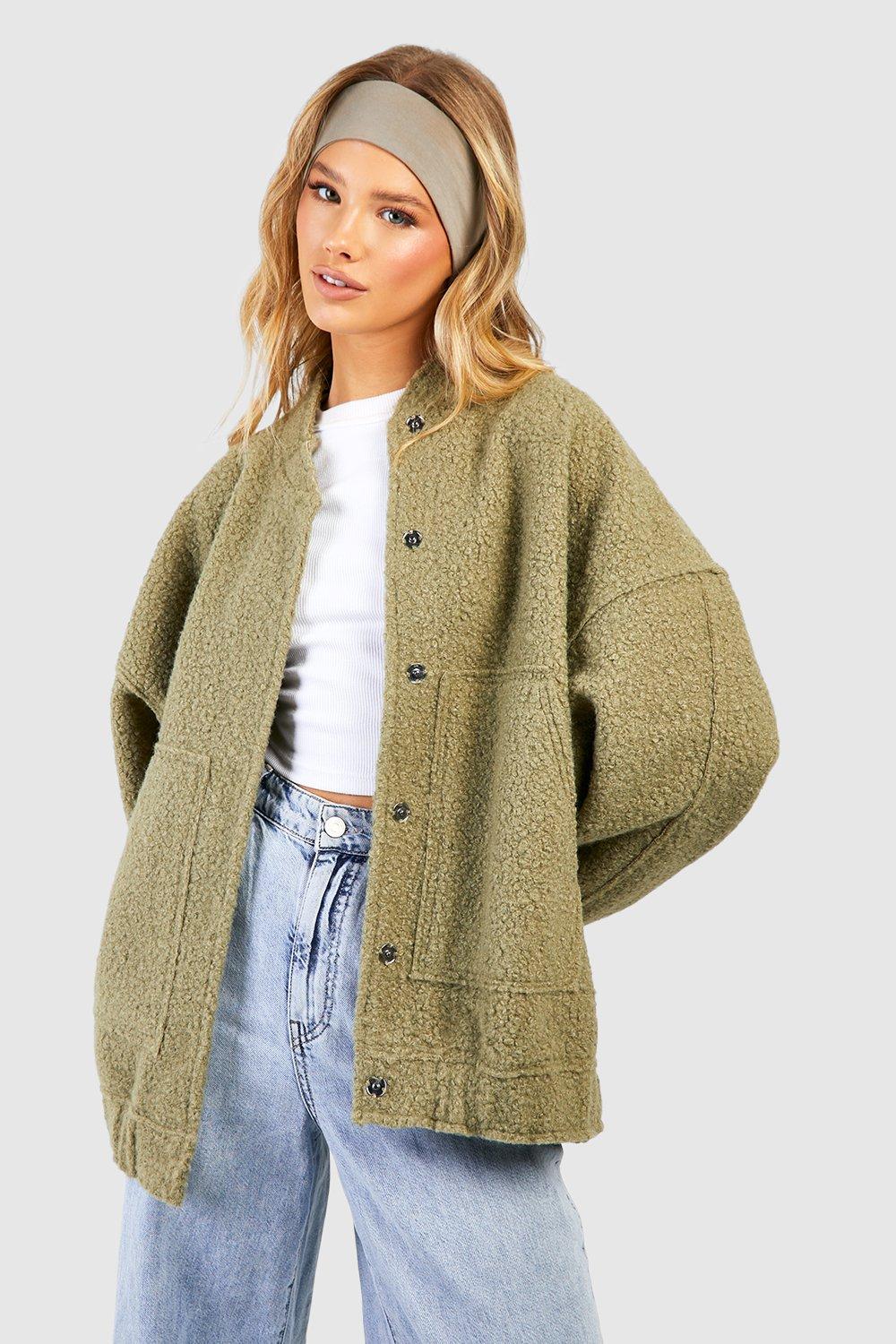 Oversized wool jacket best sale