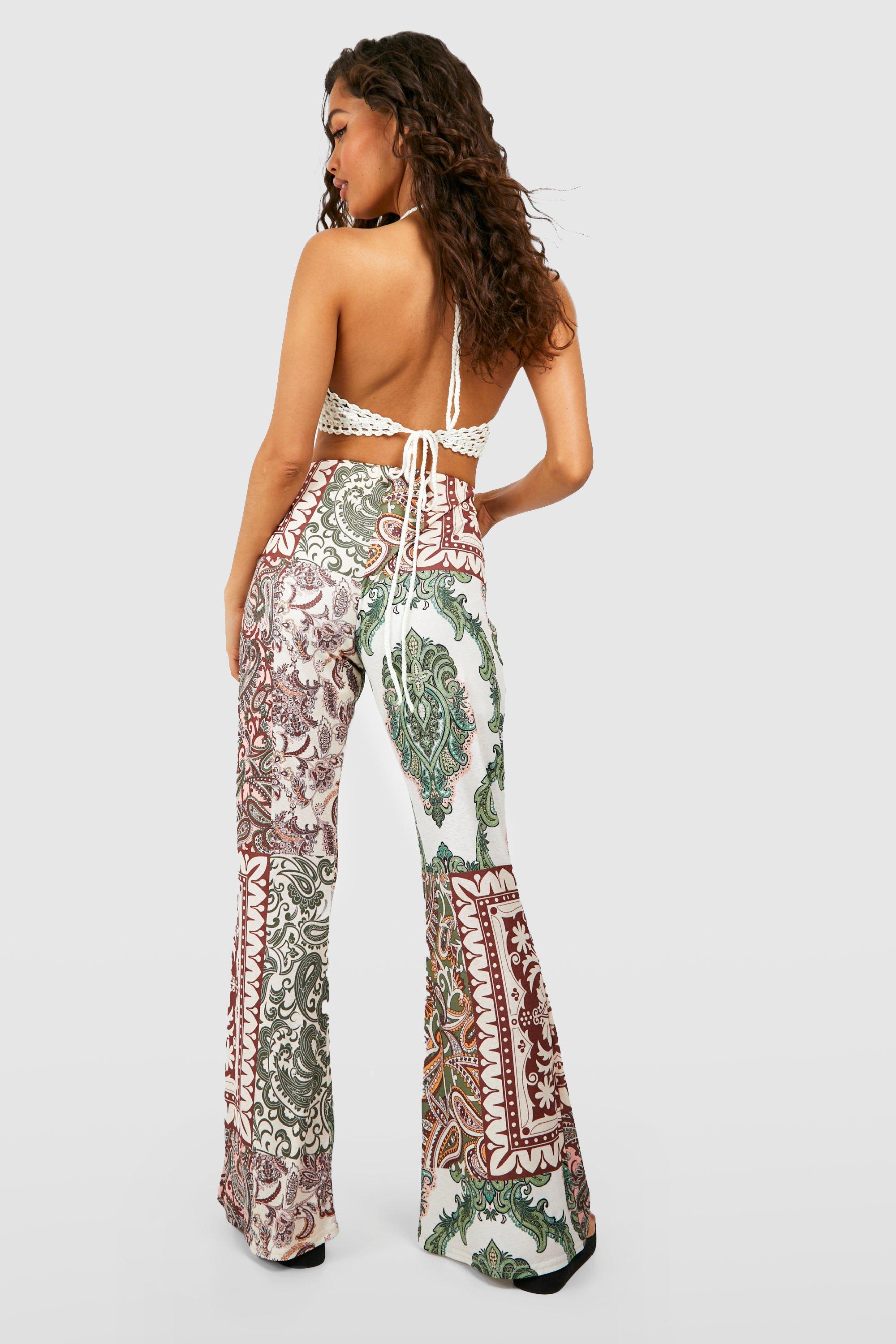 Boho Printed Flared Pants