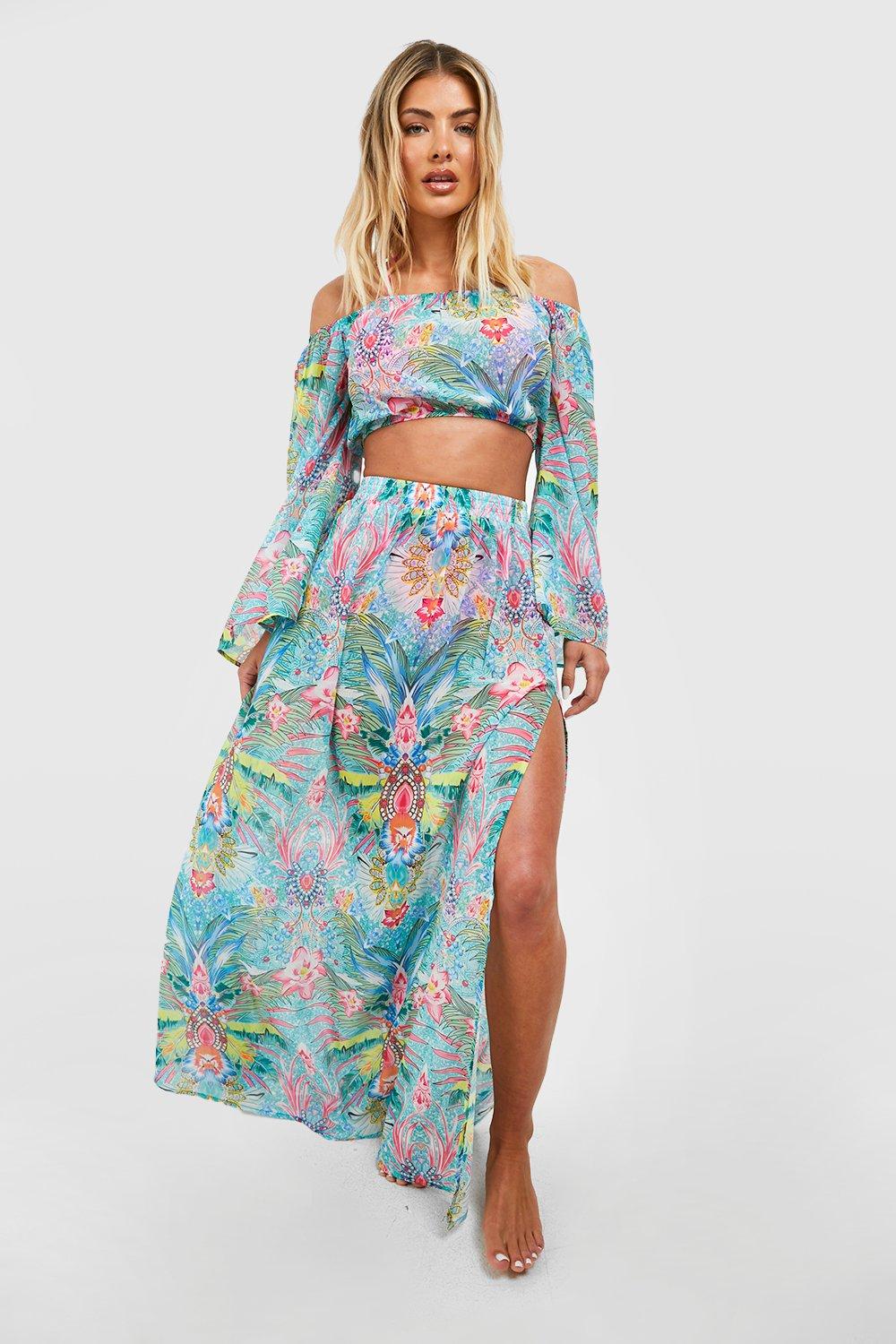 Maxi skirt beach wear best sale