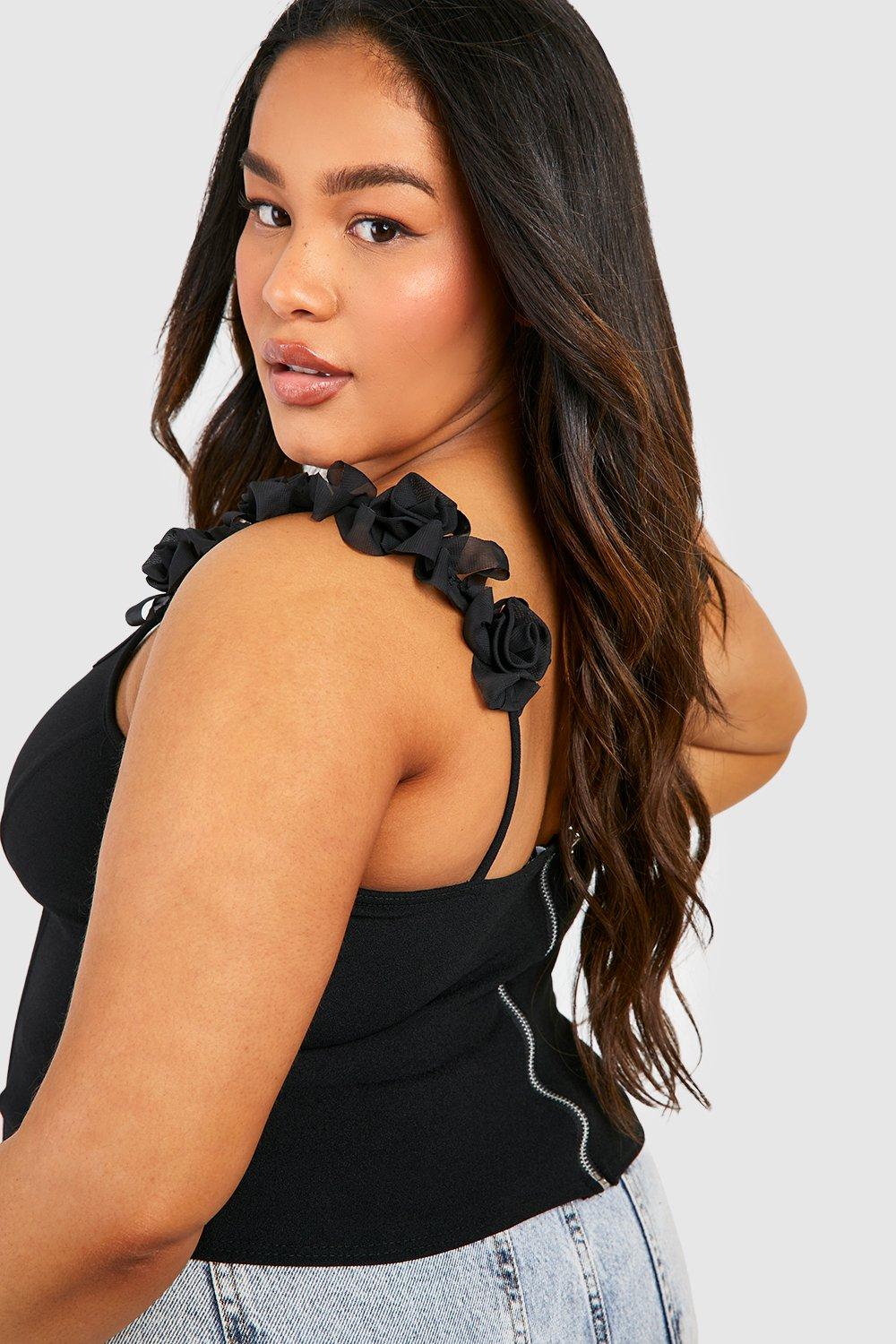 Plus Size Corsage Party Top, Sizes 12-30