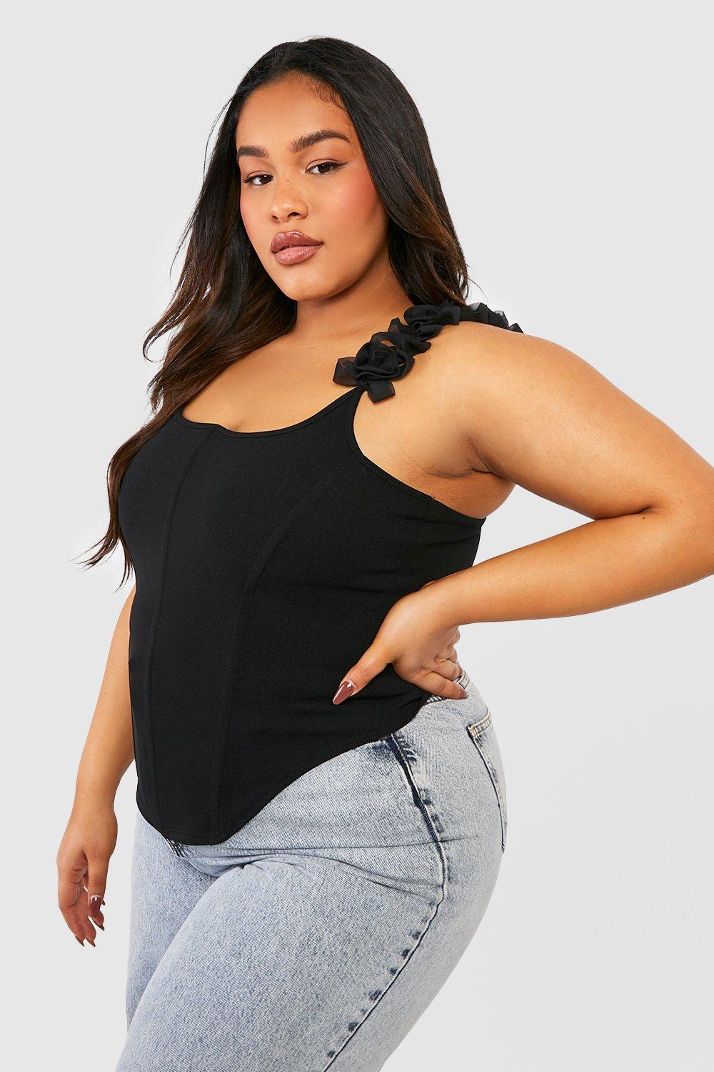 Plus Size Corsage Party Top, Sizes 12-30