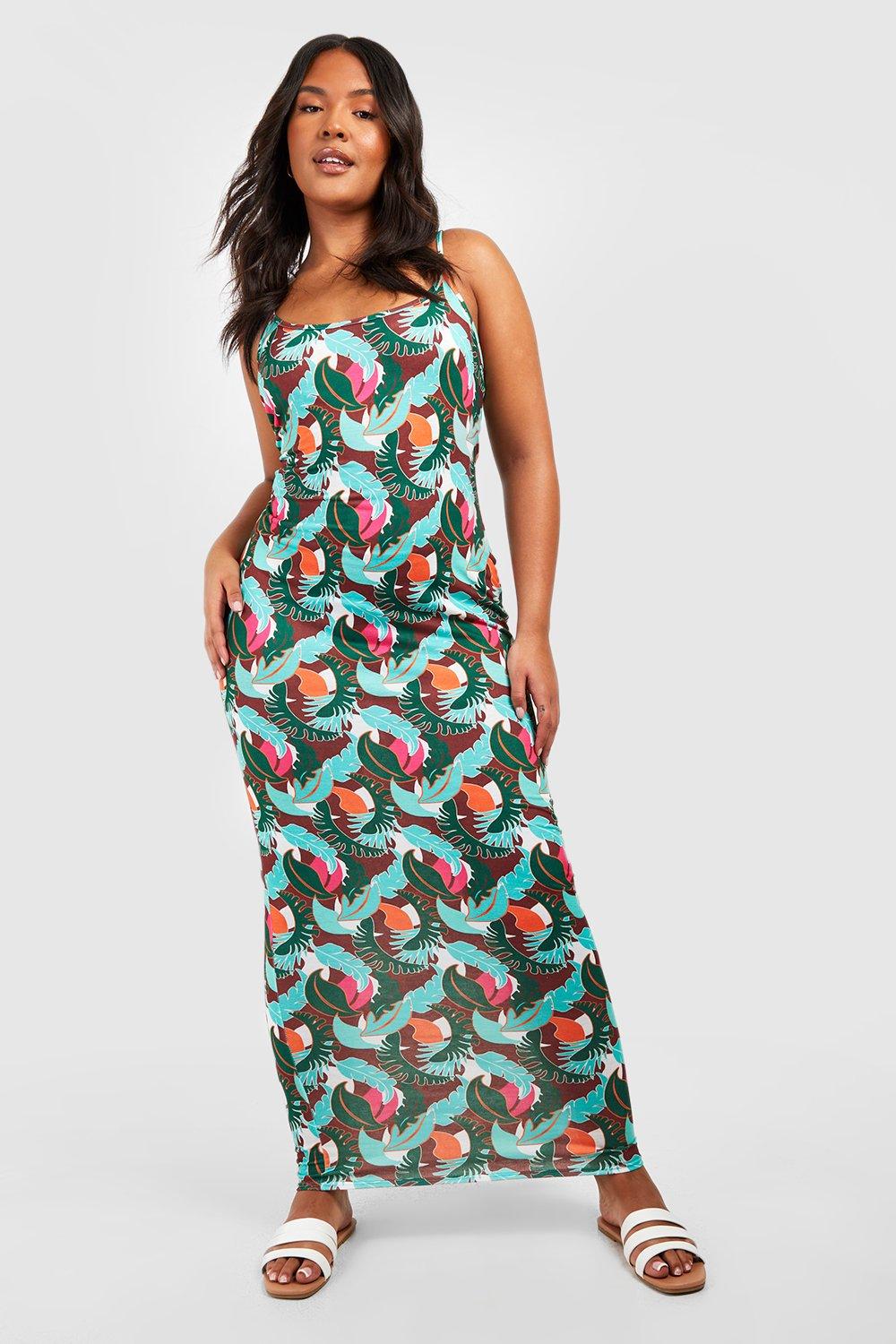 Grande taille Robe longue en jersey