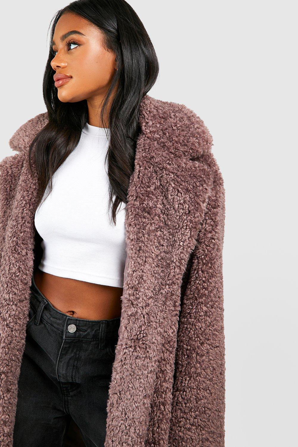 Premium Vintage Look Faux Fur Coat | boohoo