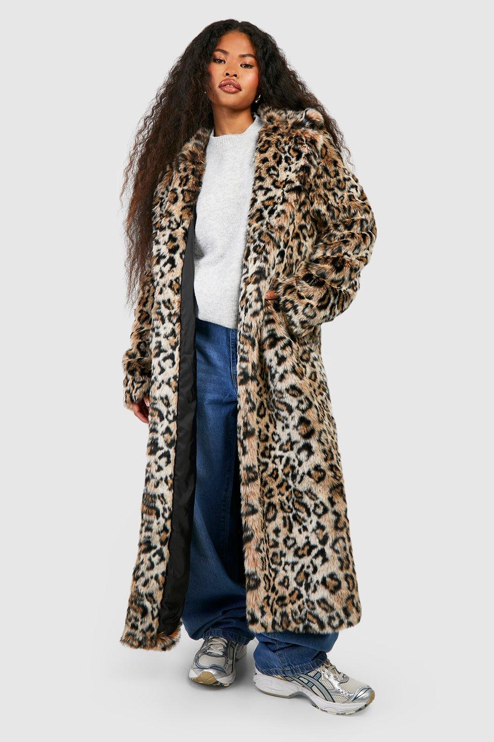 Leopard shop hooded duster