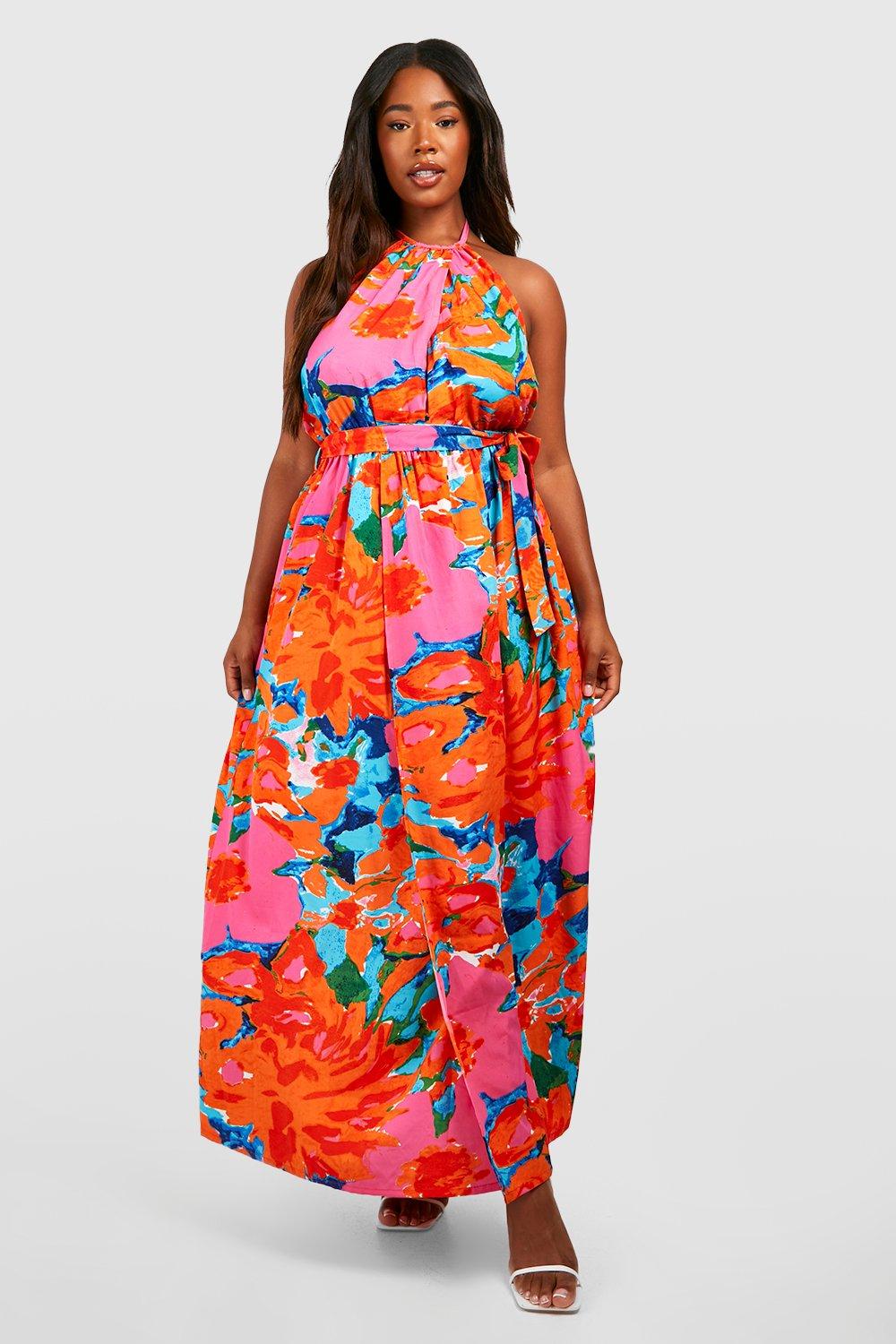 Boohoo maxi hotsell dresses plus size