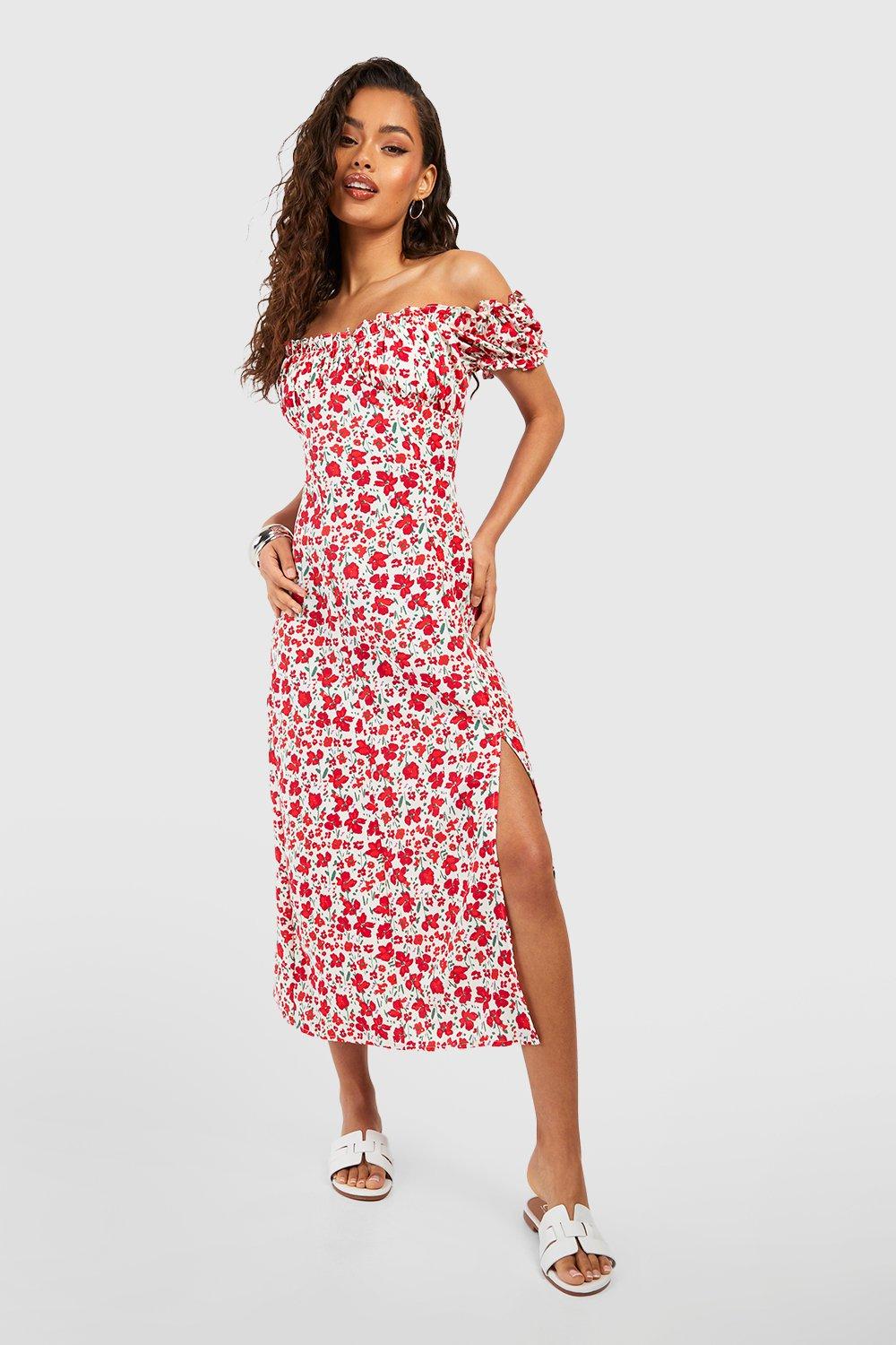 Boohoo robe mi clearance longue