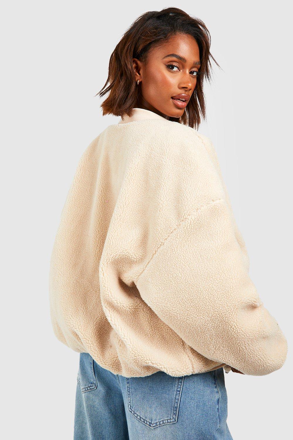 Fur hot sale jacket boohoo