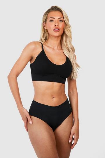 3 Pack No Vpl High Waisted Brief black