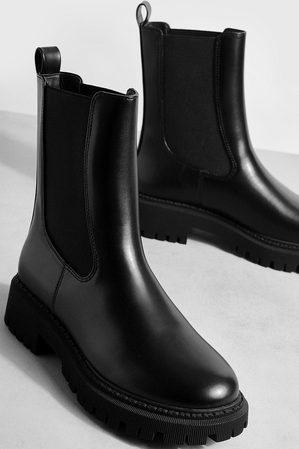 Boohoo chunky hot sale chelsea boots