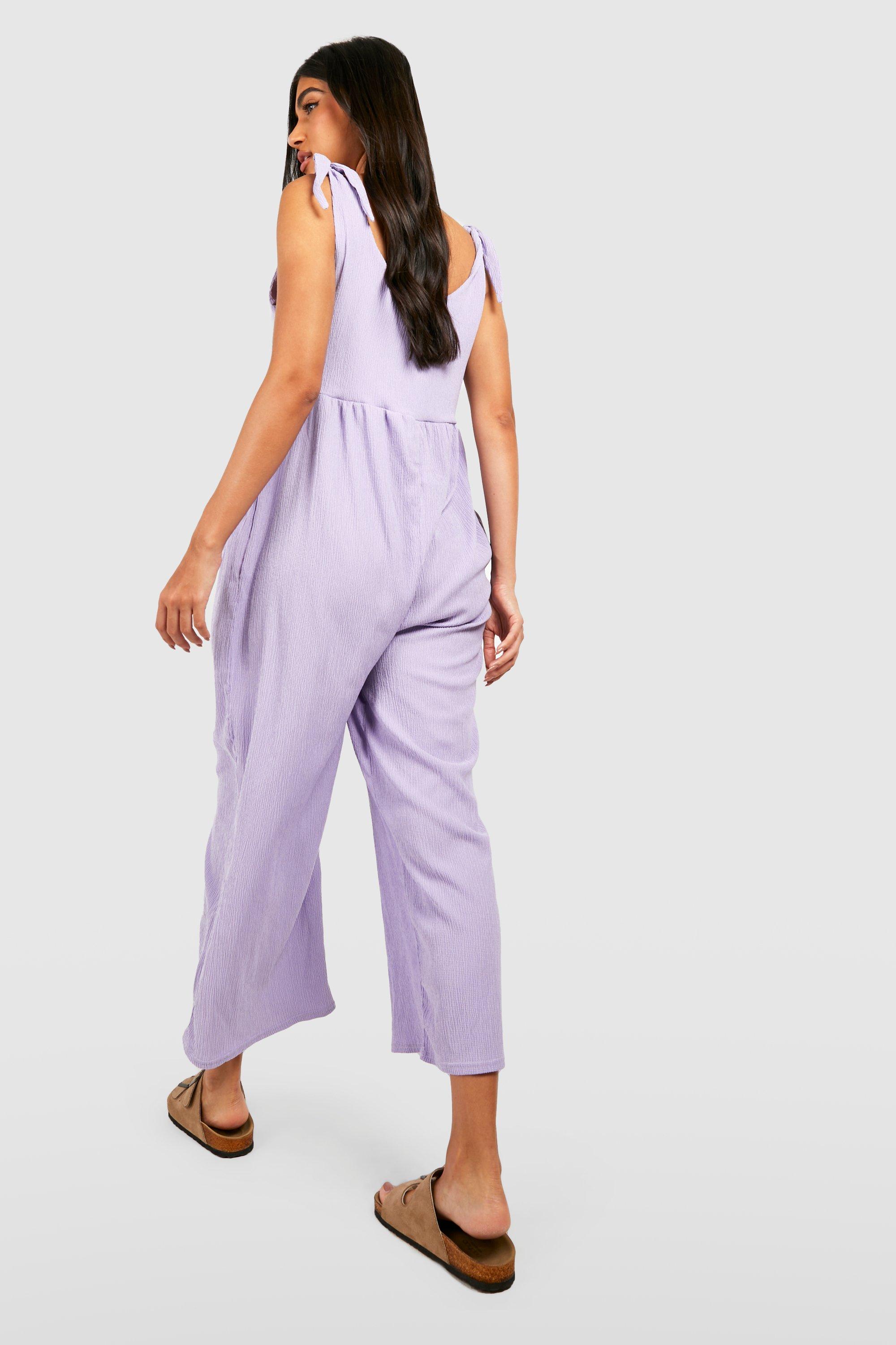 TIE FRONT CULOTTE JUMPSUIT