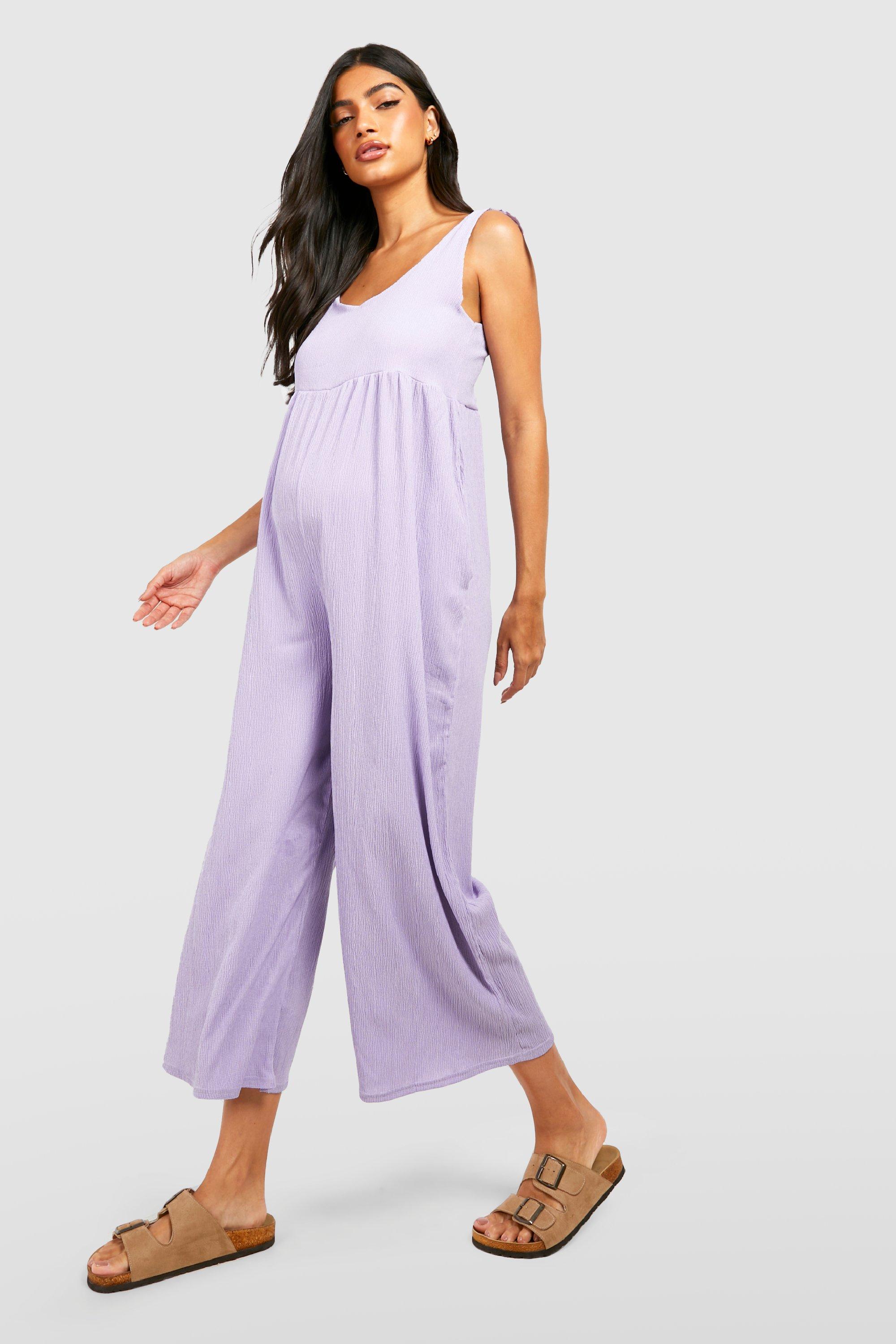 Purple cheap culotte jumpsuit