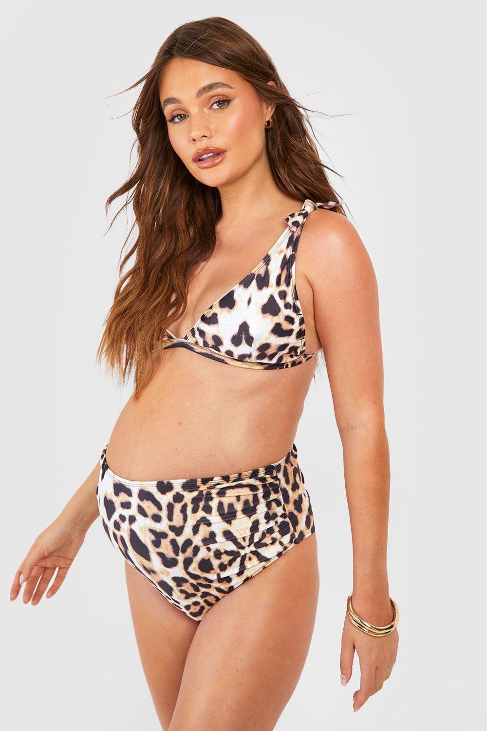 Leopard print clearance bikini boohoo