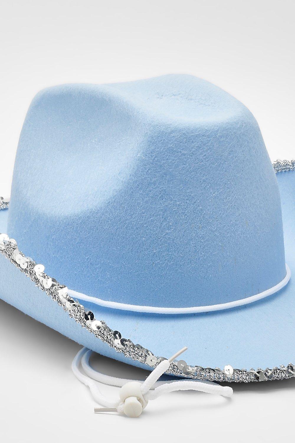 Blue store cowgirl hat