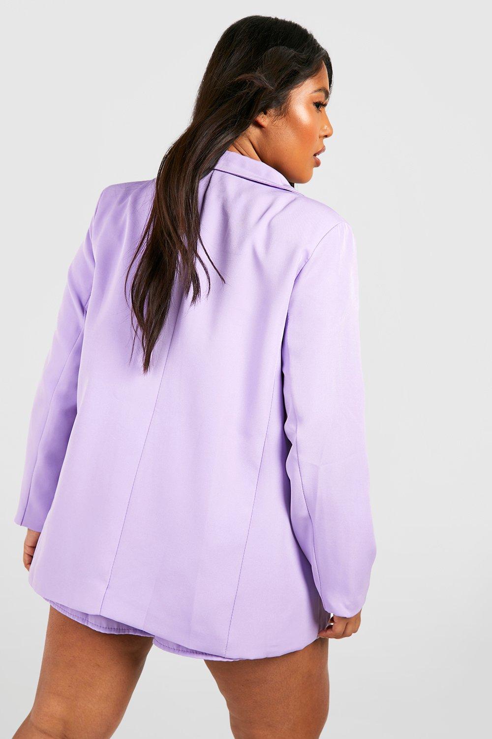 Purple oversized blazer hotsell