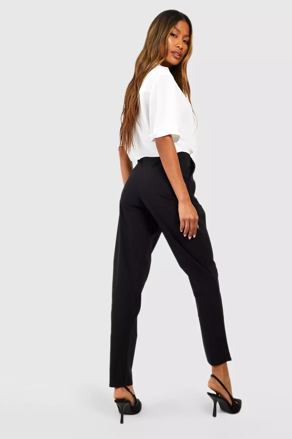 Black Super Stretch Tapered Tailored Trouser alternative image