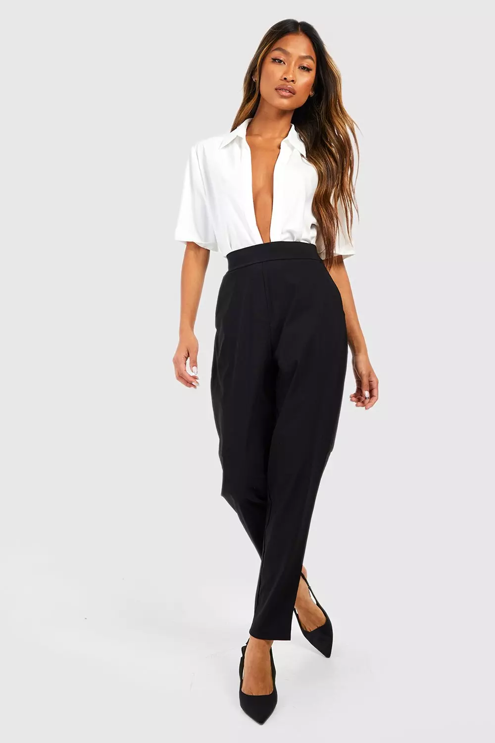 Black Super Stretch Tapered Tailored Trouser alternative image