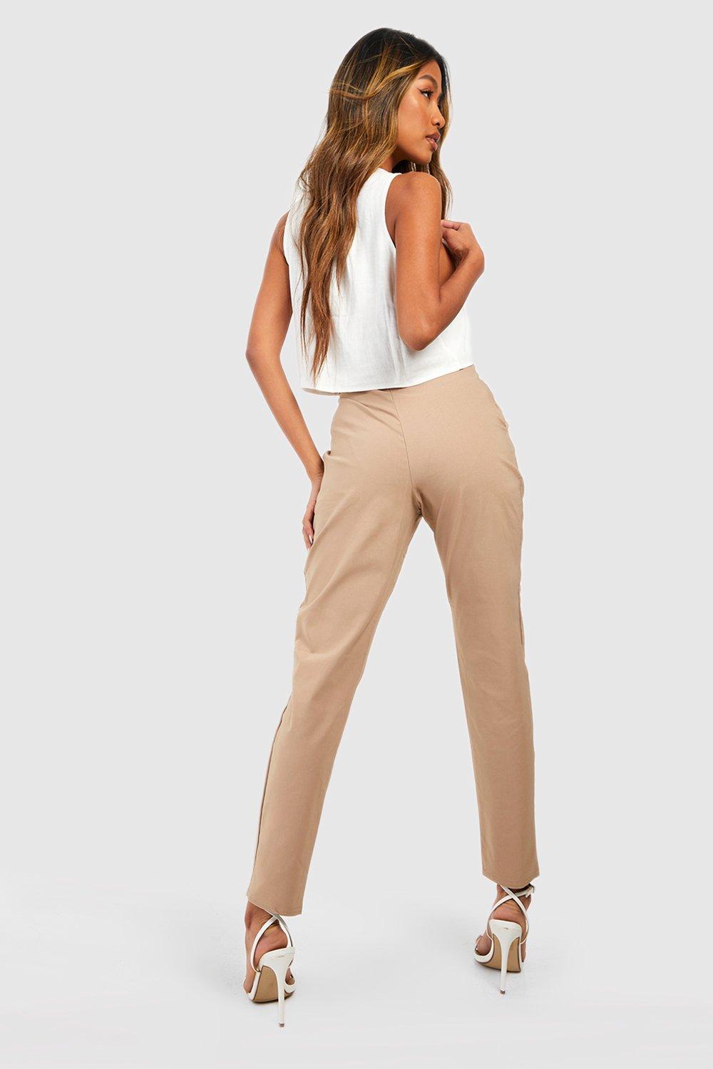 Boohoo Sheba High Waisted Woven Tapered Trousers, $37, BooHoo