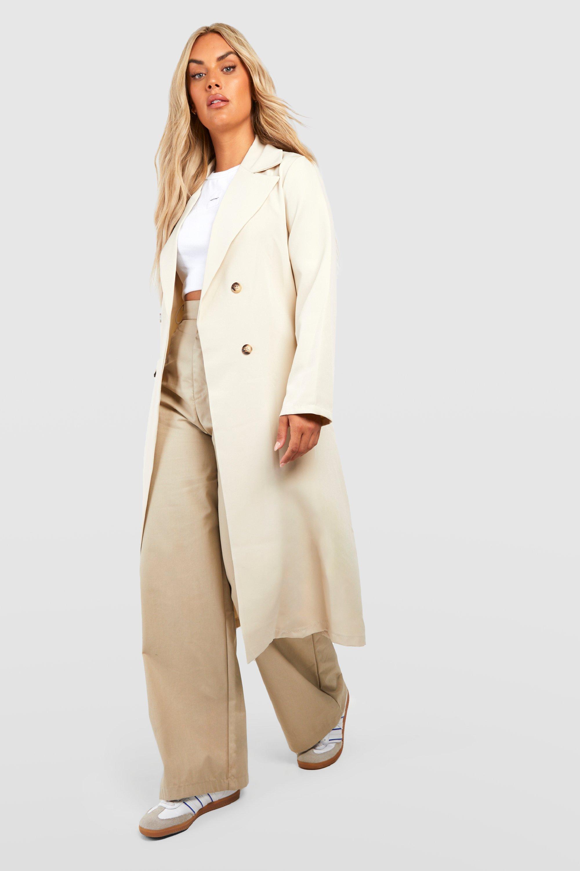 Boohoo belted trench on sale coat