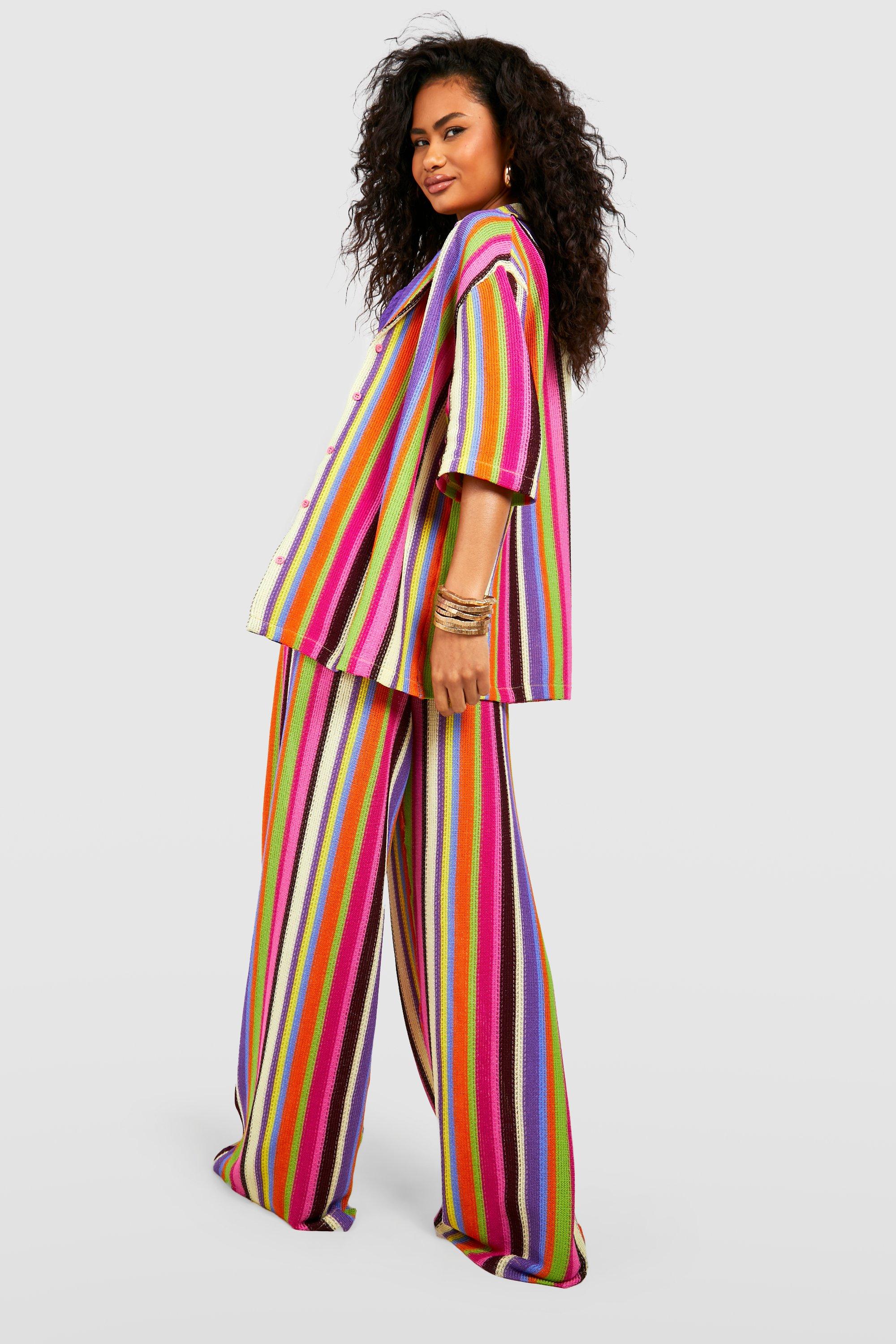 Boohoo stripe clearance trousers