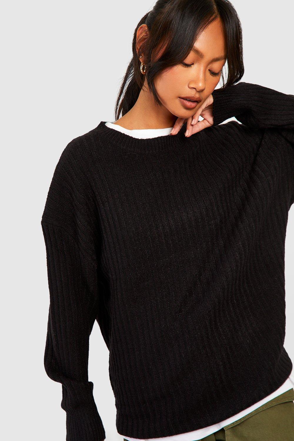 Crew neck oversized sweater sale