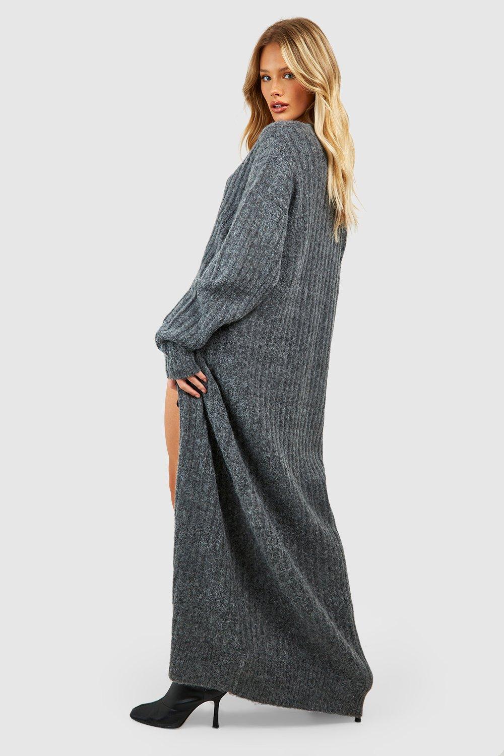 Women's Soft Wide Rib Maxi Cardigan | Boohoo UK