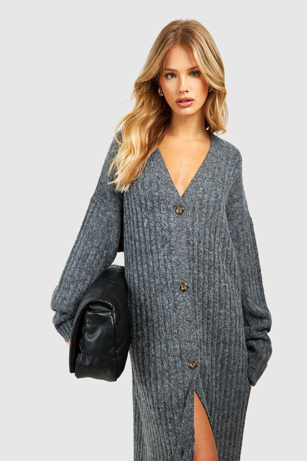 Charcoal Maxi Cardigan