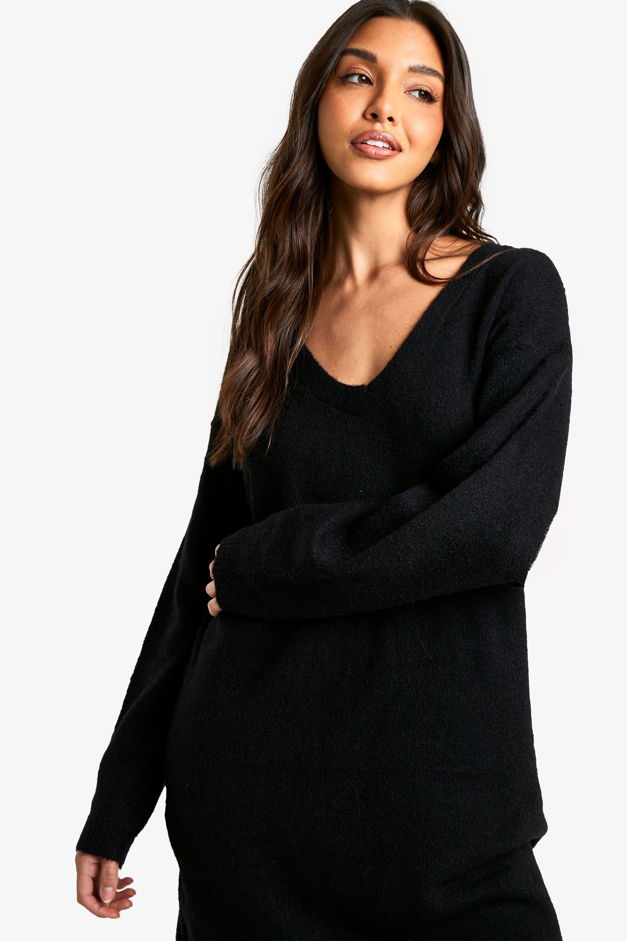 Black jumper hotsell dress womens