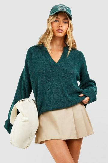Soft Knit Collared Sweater bottle