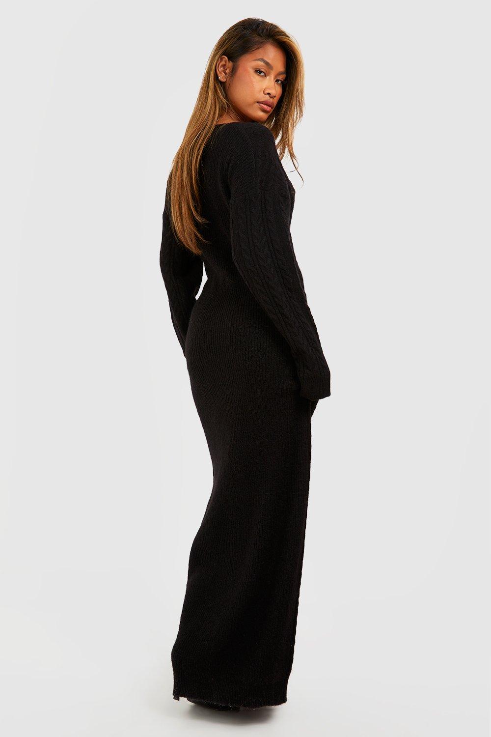 Black maxi 2025 jumper dress