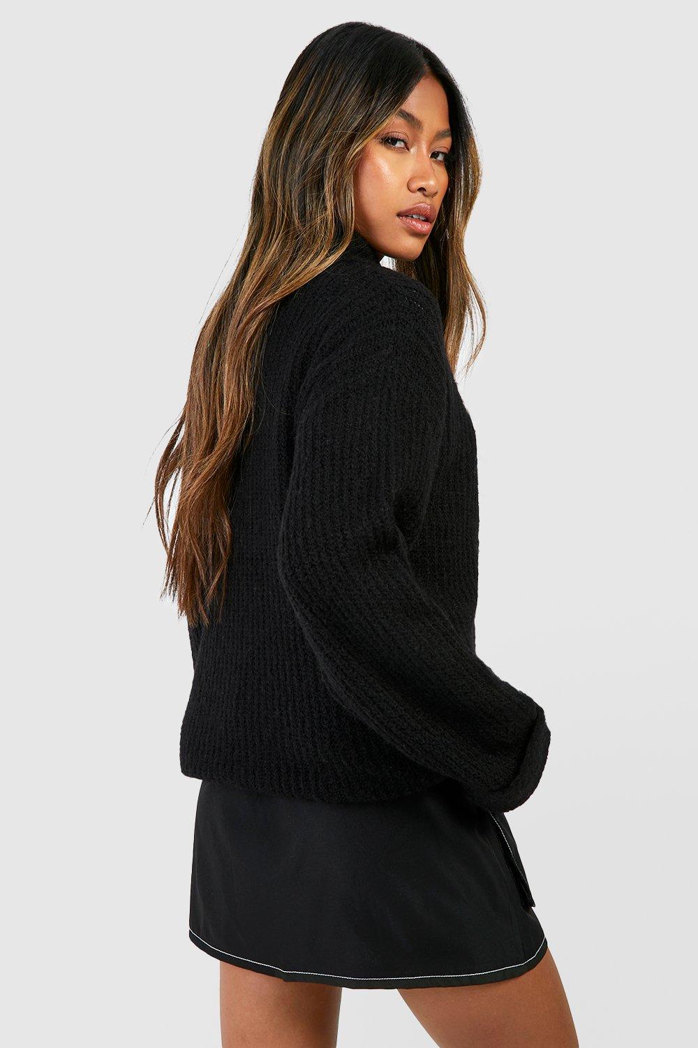 Chunky Soft Knit Half Zip Sweater