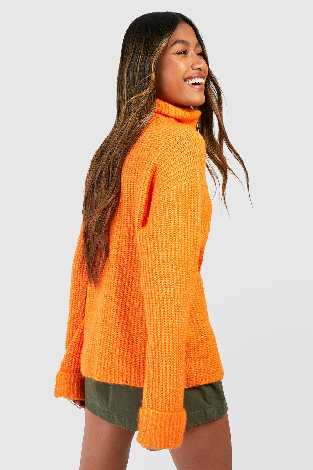 Boohoo orange clearance jumper