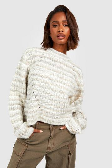 Stone Beige Ombre Sweater